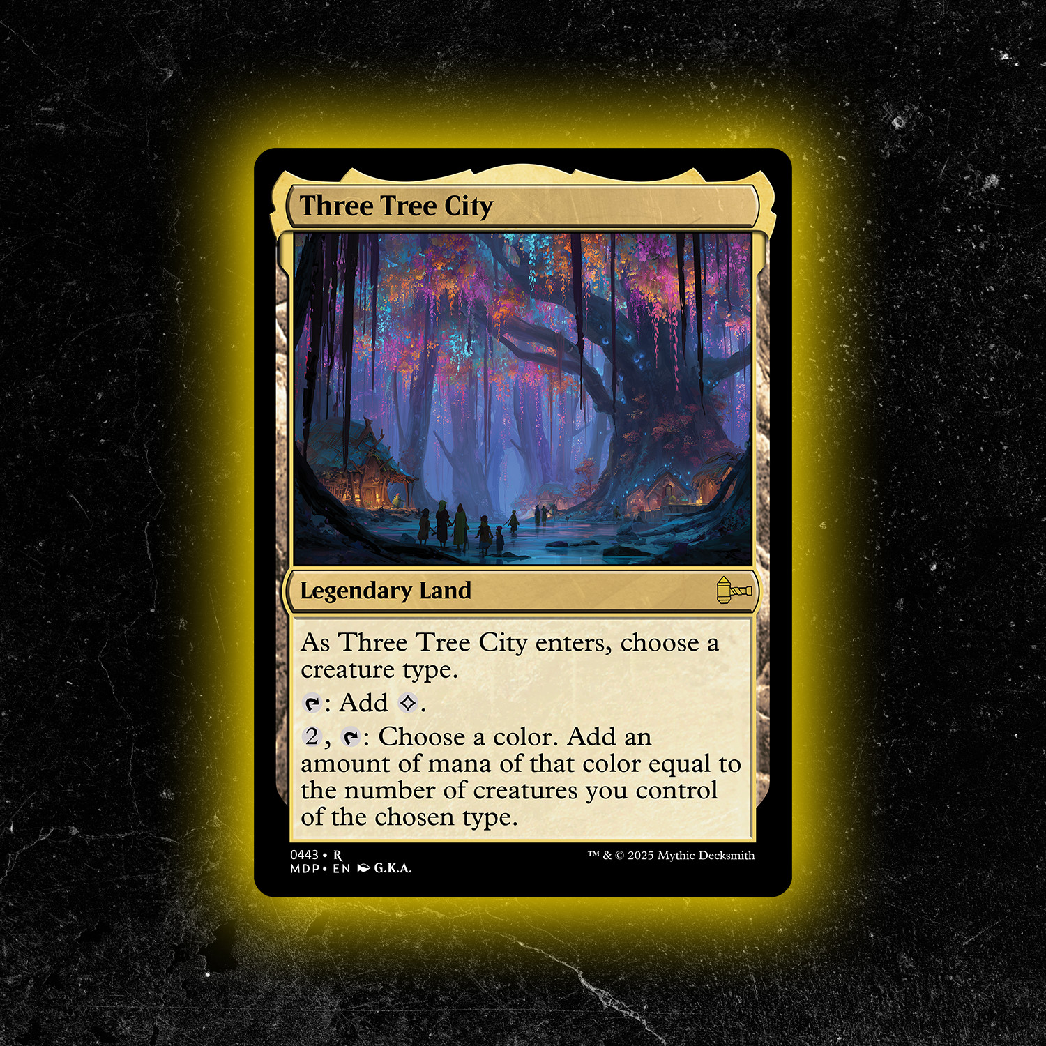 Three Tree City - Custom MTG Card - High-Quality