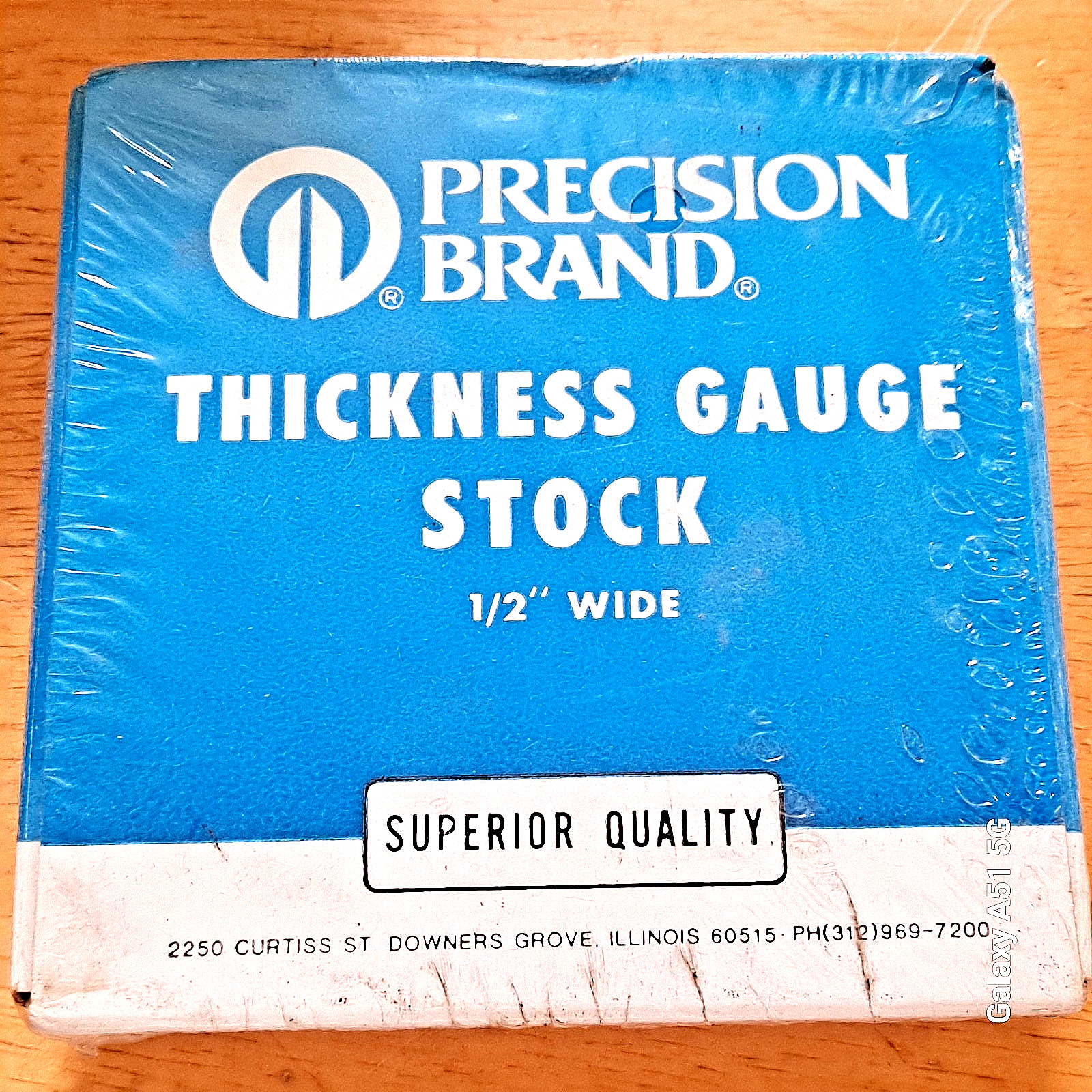 PRECISION BRAND THICKNESS GAUGE STOCK 698158  .003 INCH THICK 1/2 IN WIDE 25 FT.