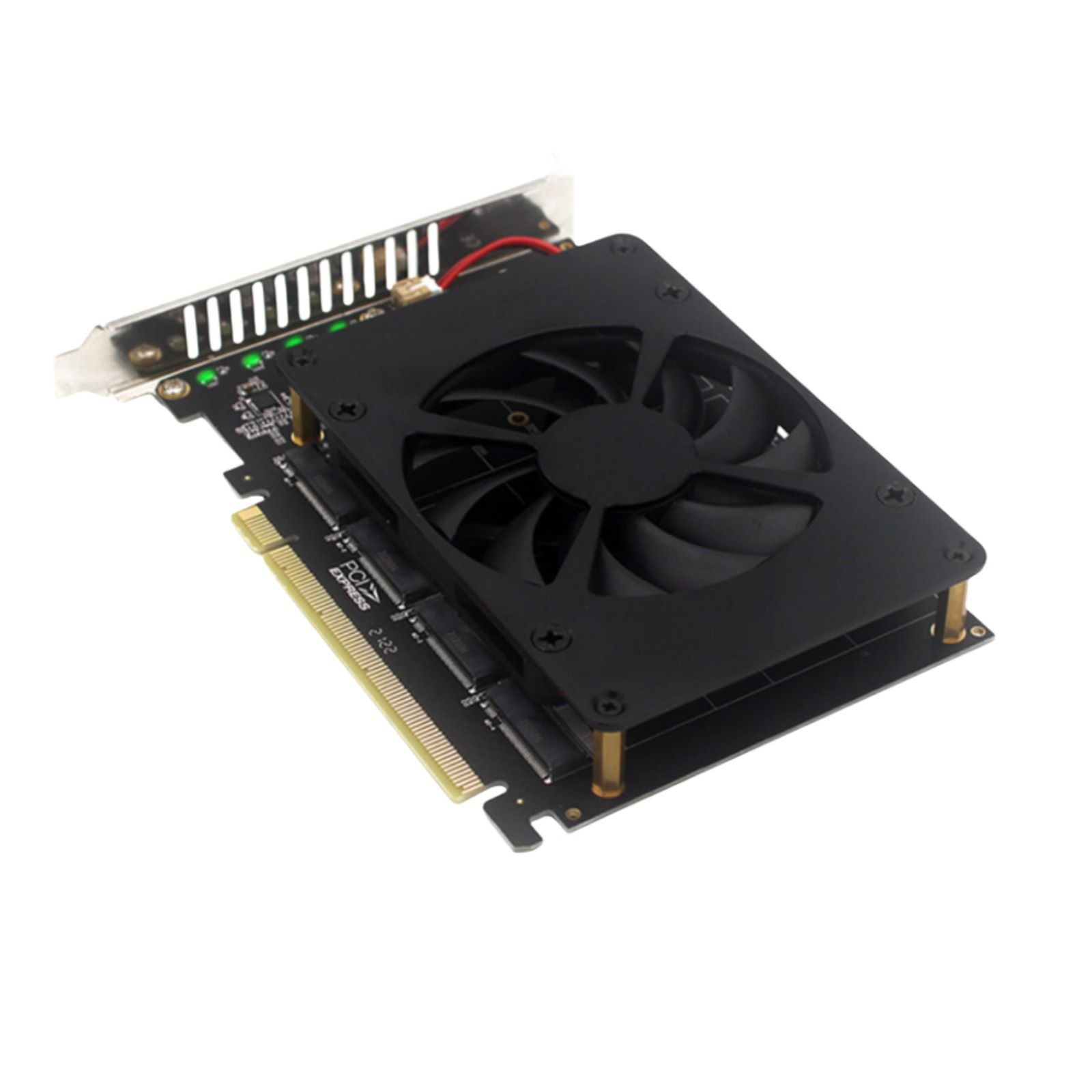 Adapter Card NVME M.2 MKEY PCIE 3.0/4.0 4*32Gbps SSDs Upgrading Accessories