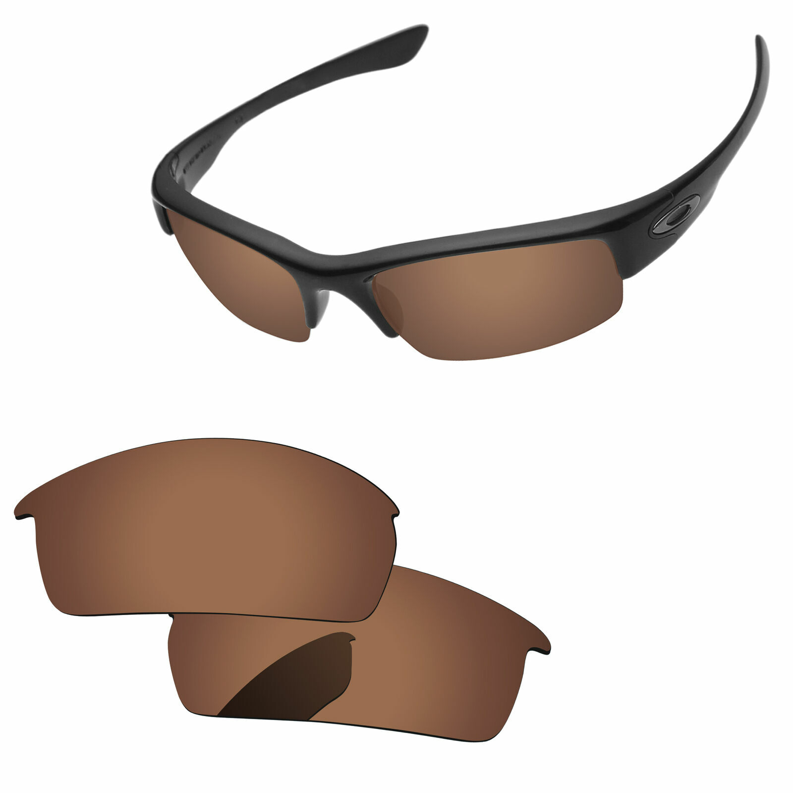 PapaViva Copper Brown Polarized Replacement Lenses For-Oakley Bottlecap Sunglass