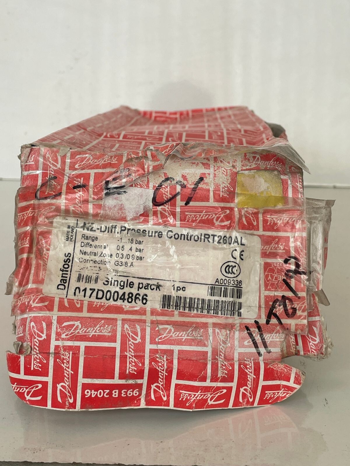 Danfoss / Differential Pressure Control / RT260AL