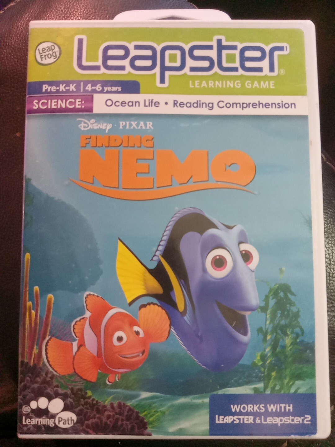 Leapster LeapFrog Learning Games - Finding Nemo - Disney Pixar
