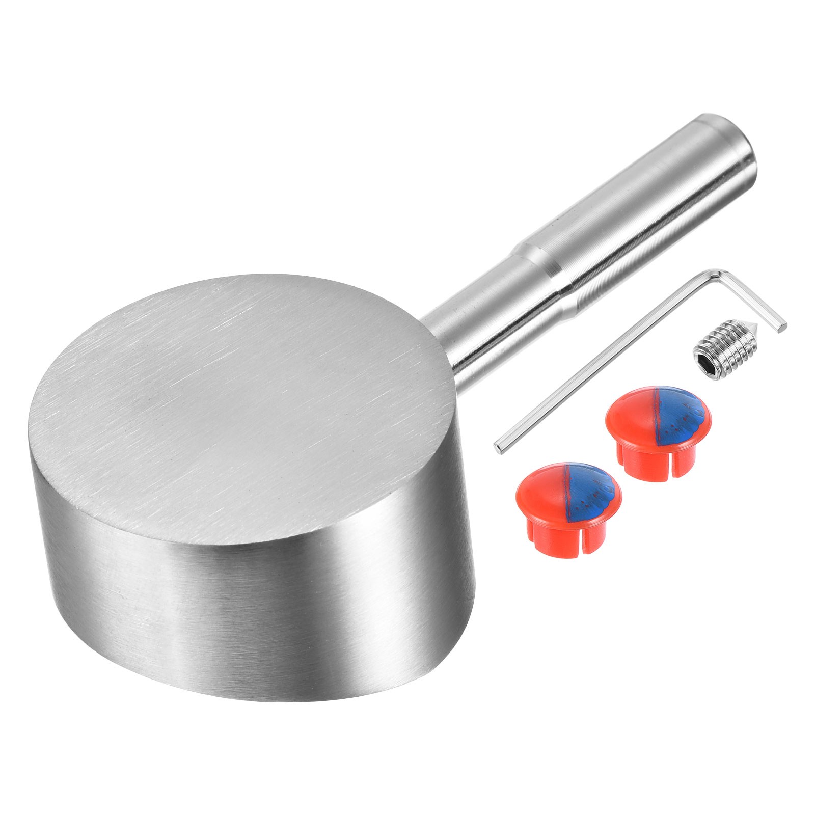35mm Single Lever Faucet Handle for Kitchen 3.5" x 1.7" Silver