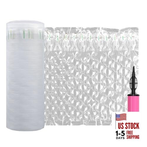 Inflatable Bubble Cushioning Wrap Roll Bottle Shipper Protector Sleeve