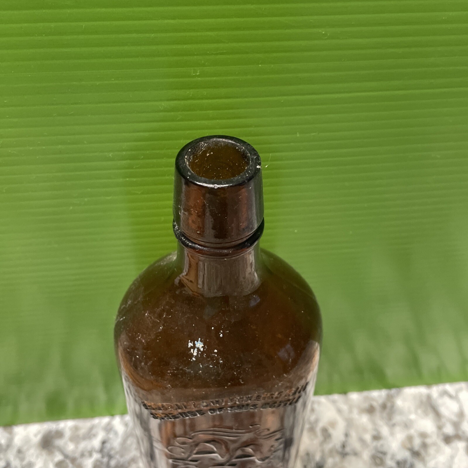 Old Vintage Brown Whisky Bottle