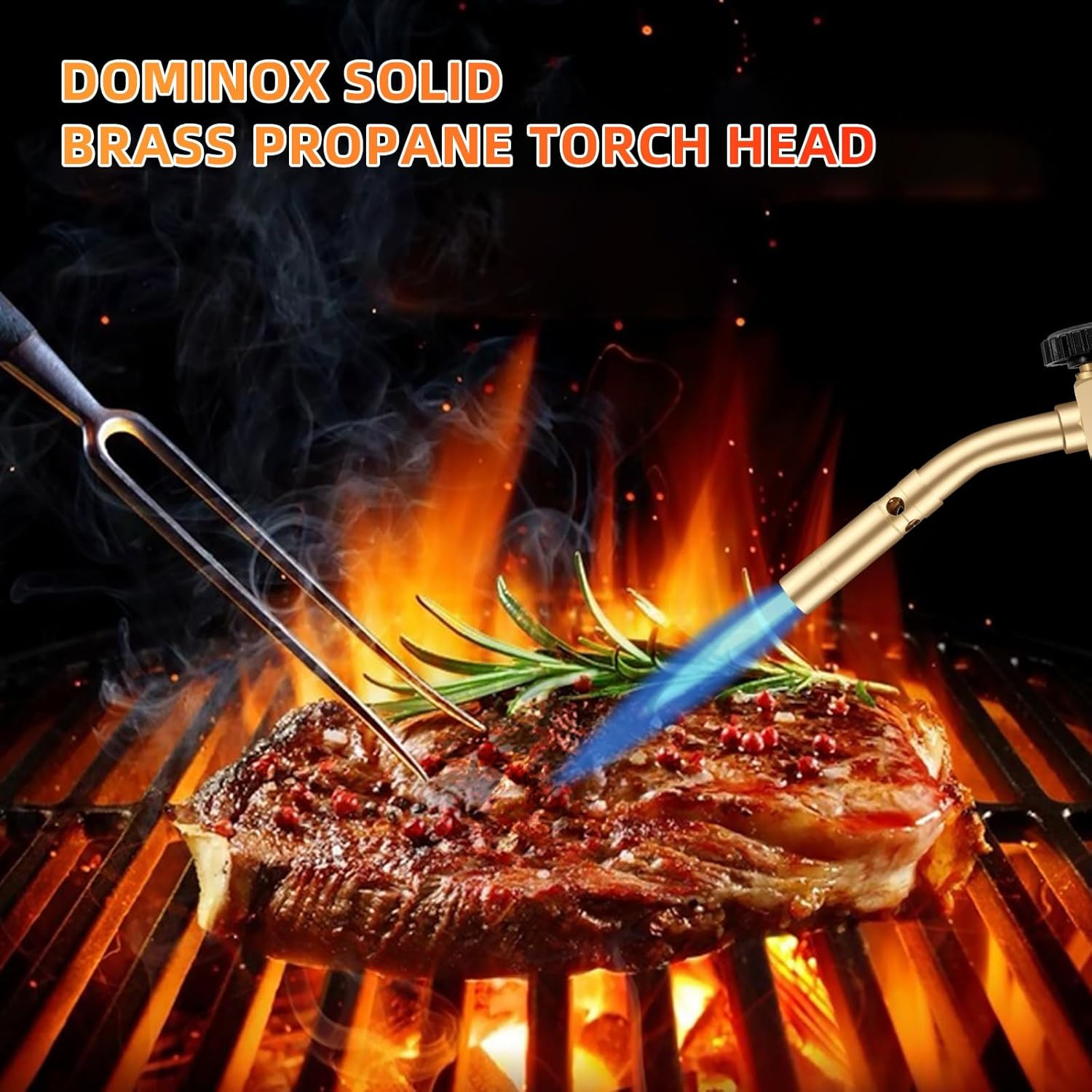 Propane Torch Head Manual Start Solid Brass Brazing Torch Fuel by MAP M