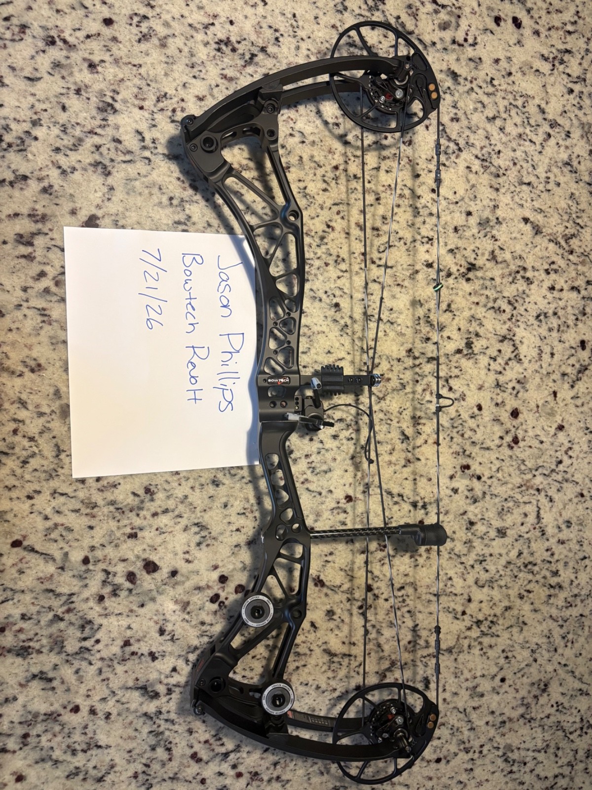 Bowtech Revolt 70lb RH Black Bare Bow