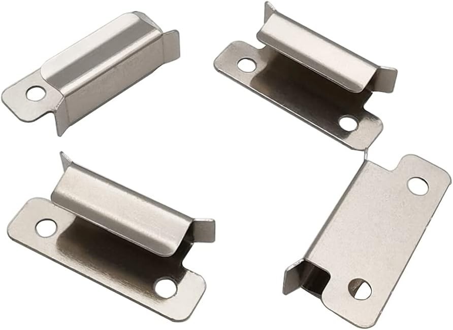 Lightweight Stainless Steel Clips for 3D Printer Heated Beds - 7mm Compatibility