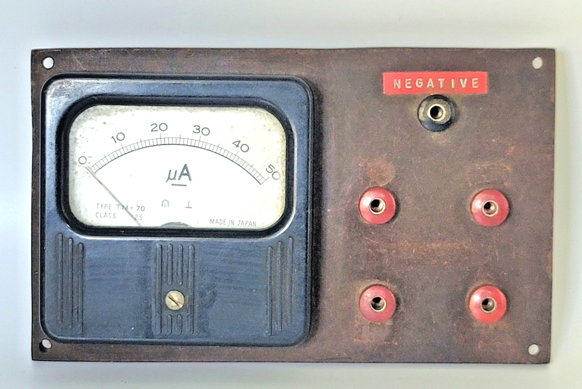 CB55: Vintage Lafayette Radio Microammeter 0–50µA Panel Meter Japan Tested