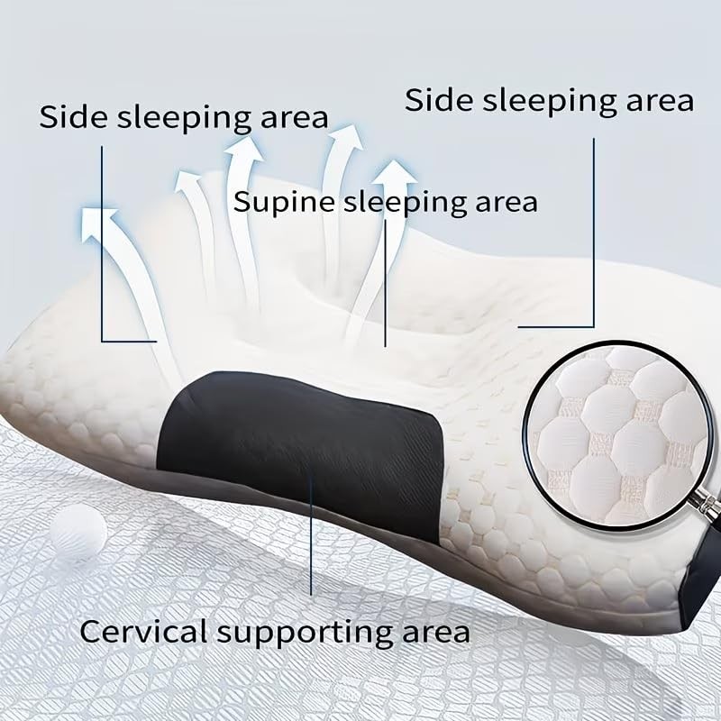 1 Pcs Ergonomic Soft Adjustable Neck Pillow Help Sleeping 100% UPGRADE