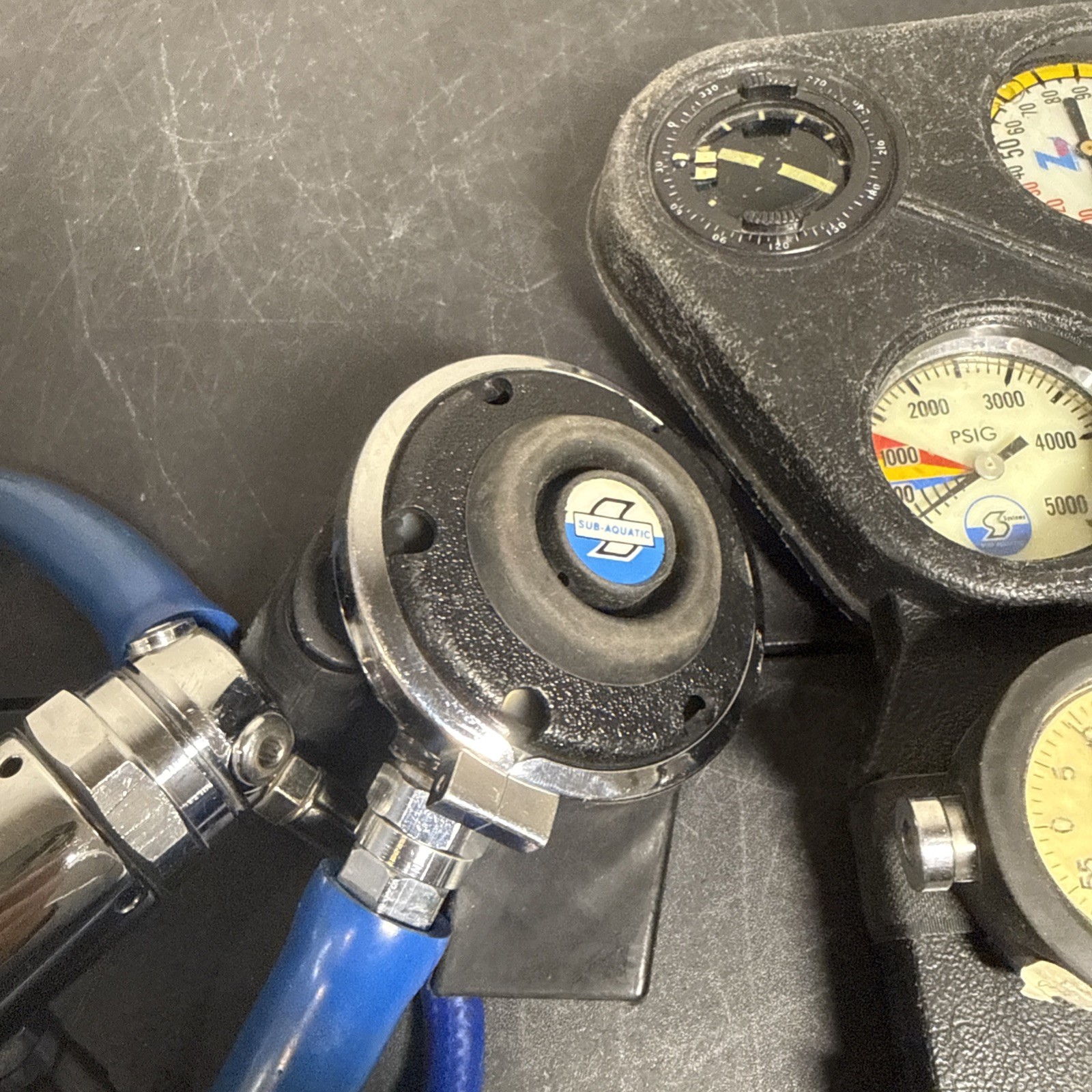 Vintage Z90 Regulator Set with Sub Aquatic Untested