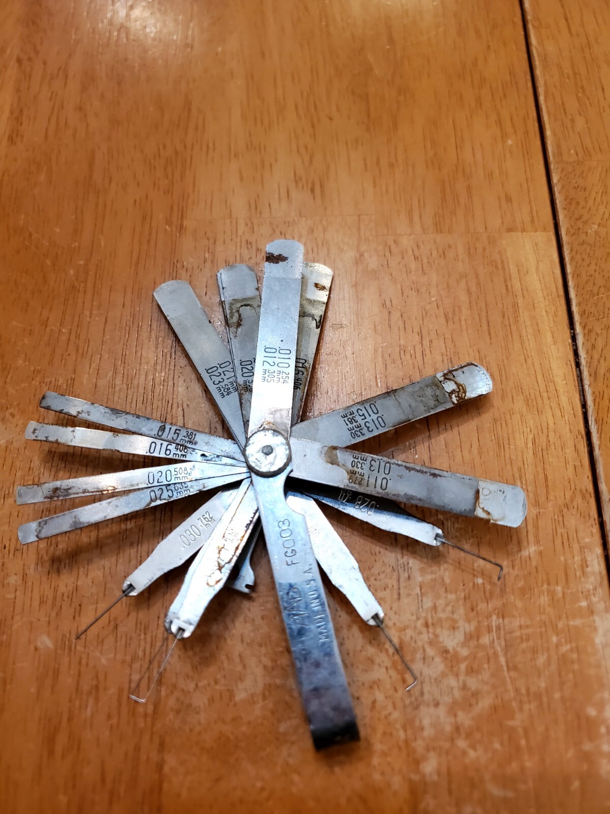 Mac Tools Mixed Feeler Gauges Lot Of 8