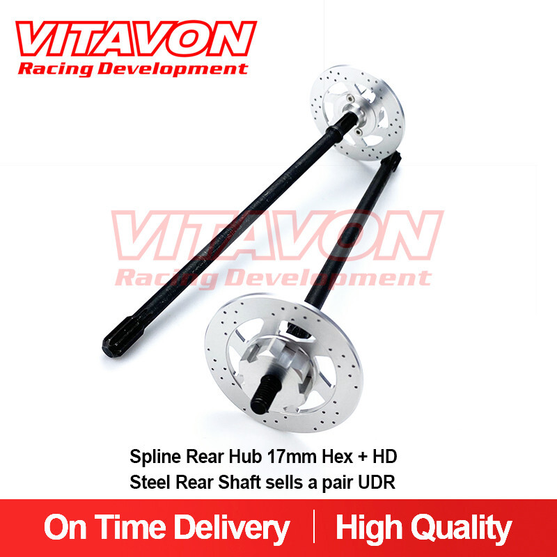 Vitavon CNC Alu7075 Spine Rear Hub + HD Steel Rear Shaft Sell As A Pair For UDR