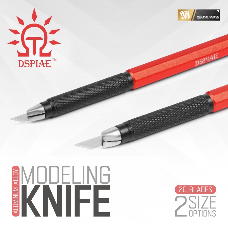 DSPIAE: Modeling Knives - Aluminum Alloy - 2 Knife Options plus 20 Blades
