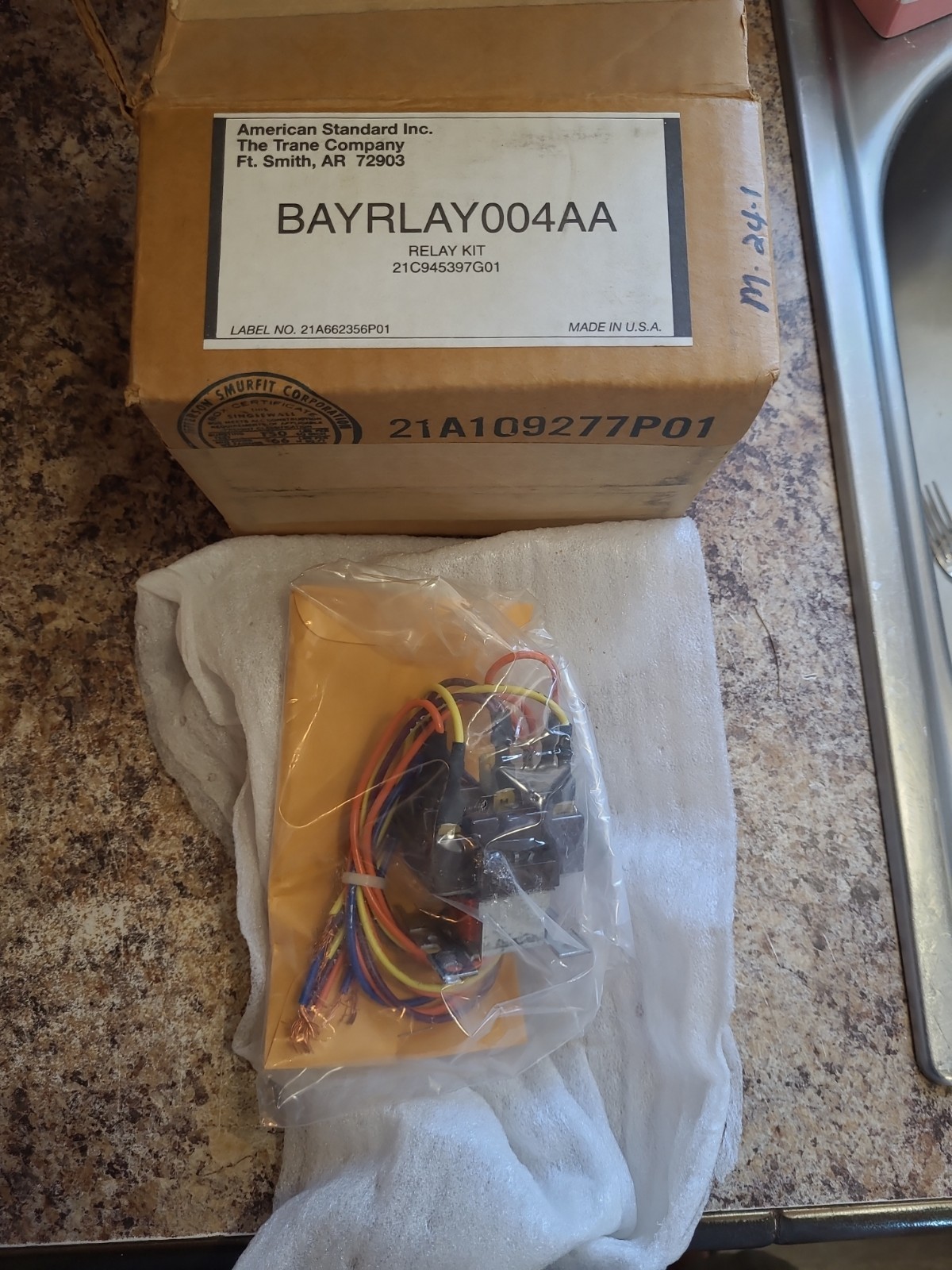 TRANE BAYRLAY004A SFP-BAYRLAY004A Relay Kit