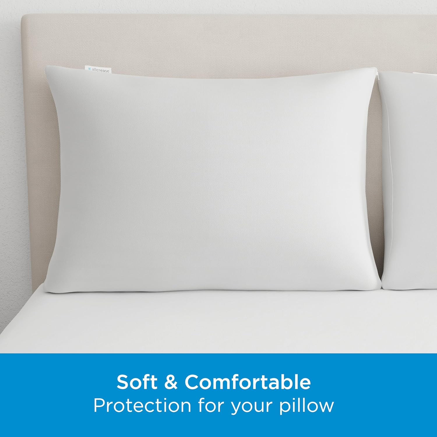 Allerease Waterproof Soft Top Layer Hypoallergenic Allergy Defense Fabric Machin