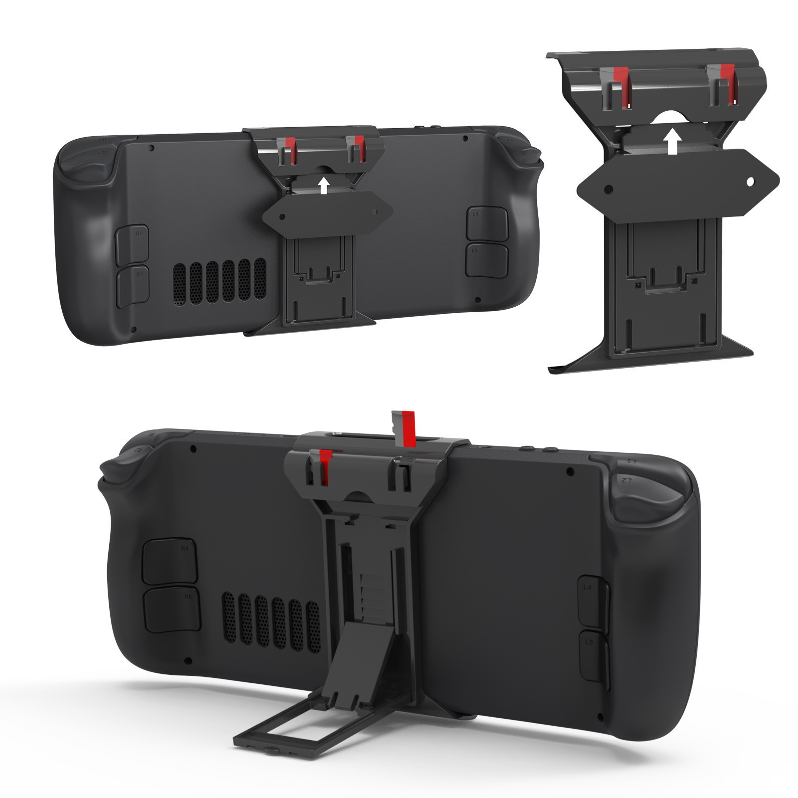 Console Desktop Holder Wall-Mounted TF Card Storage Bracket Kit For Steam Deck