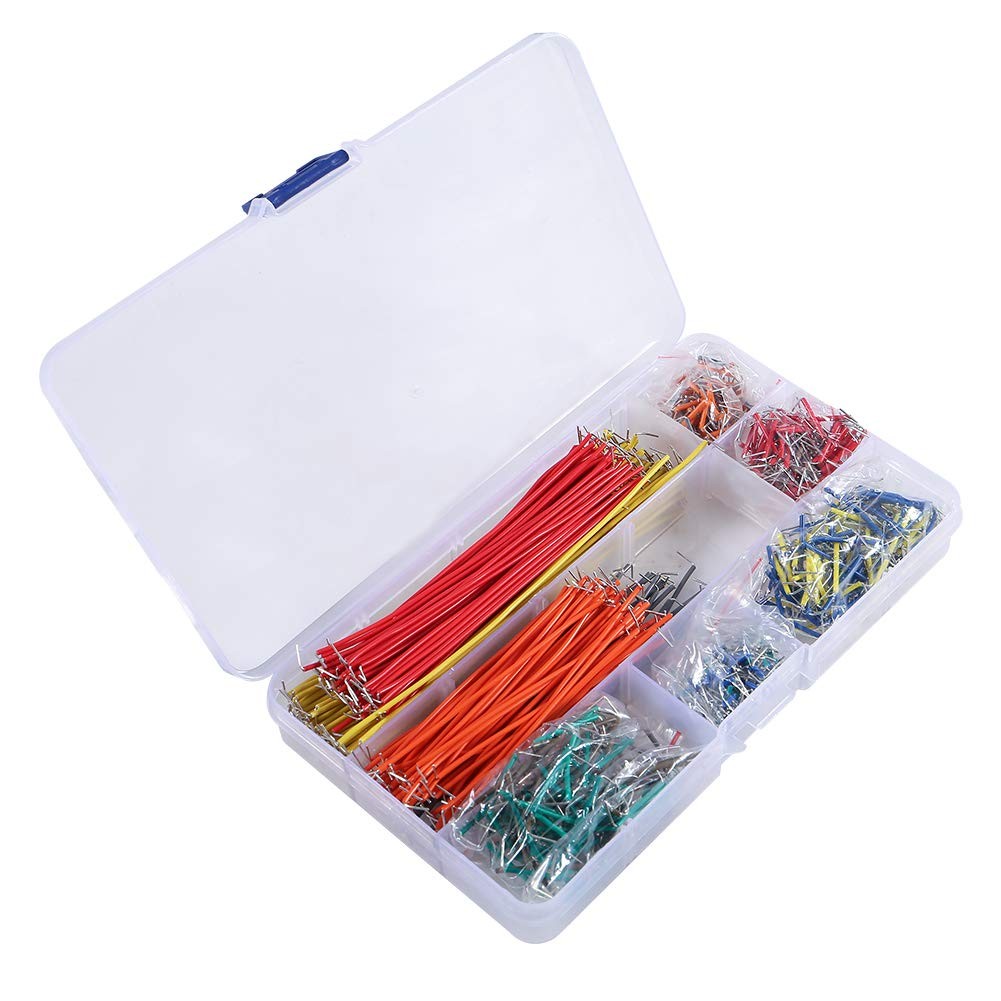 840-Piece Breadboard Jumper Wire Kit - 14 Assorted Lengths for Prototyping