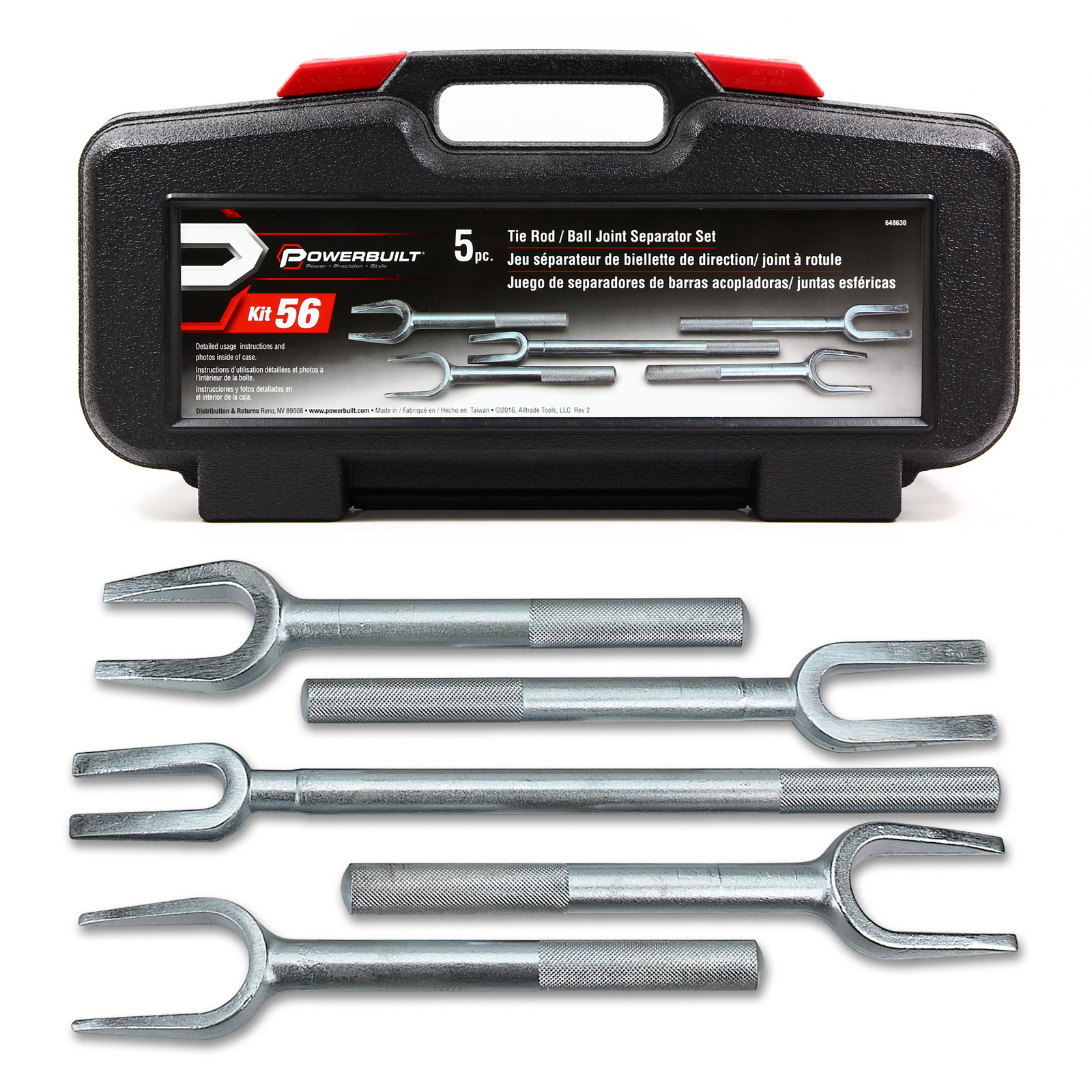 Powerbuilt 5 Piece Tie Rod/Ball Joint Separator Set - 648630