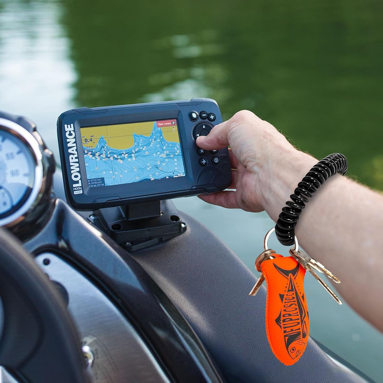 Floating Key Chain for Boating Glow in the Dark Keychain Boat Key Float Waterpro