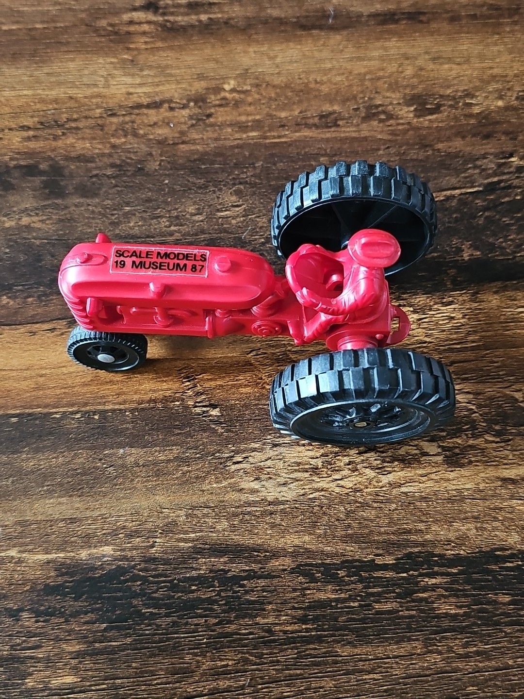 Red Plastic Ertl SIGNED Tractor From 1987 Show