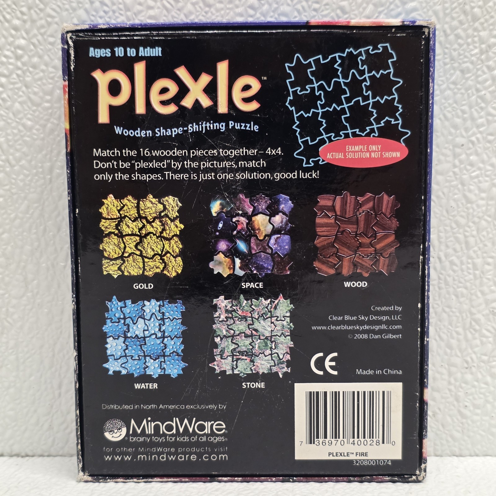 Fire Plexle Wooden Shape-Shifting Puzzle 2008 MindWare Complete