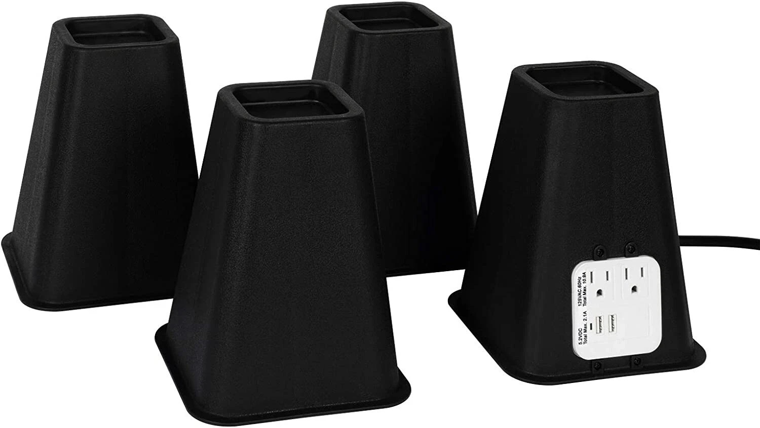 Bee Nest Bed Risers Heavy Duty with Power Outlet and USB Ports