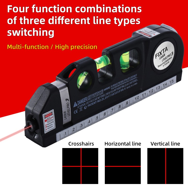 Laser Level Tool Multipurpose Laser Level Line Laser Kit with Triangle Bracket
