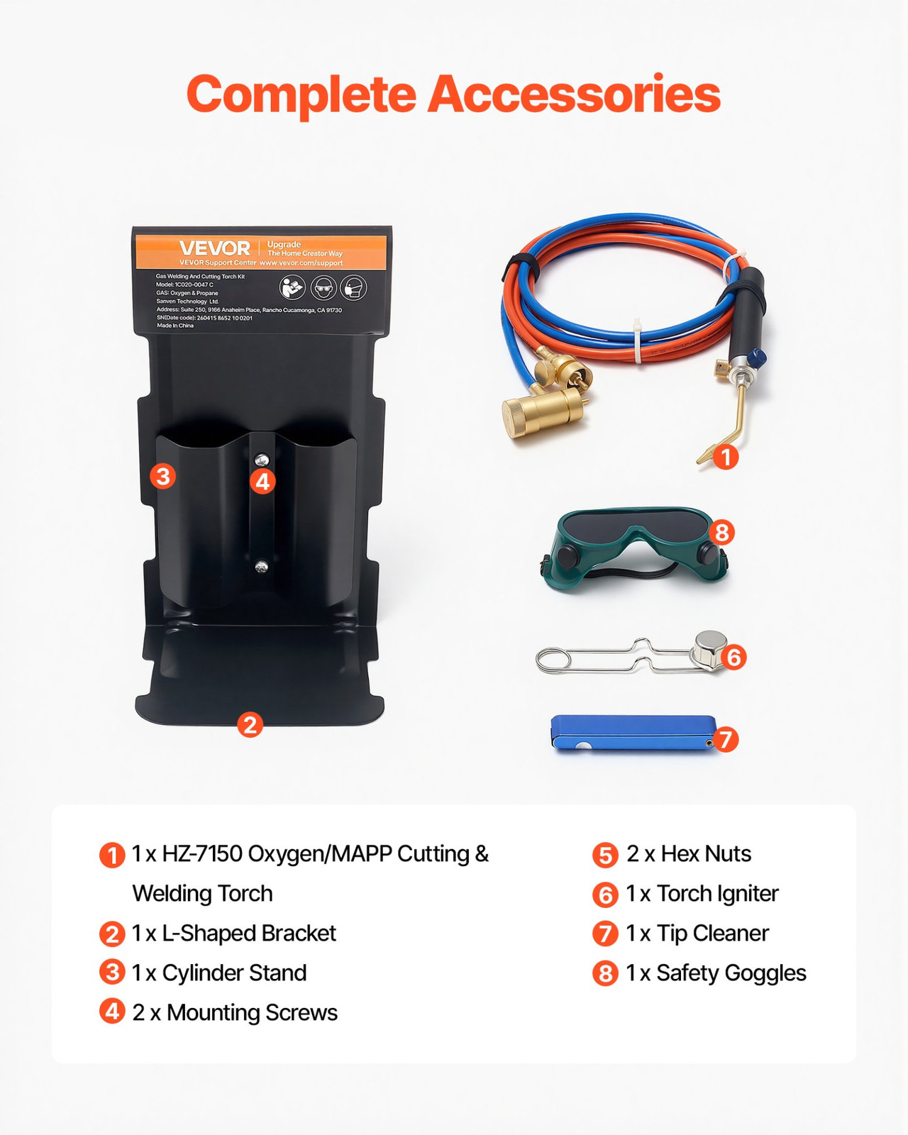 Oxygen Propane Torch Kit w/ Gauges Oxy MAPP Brazing Welding Torch