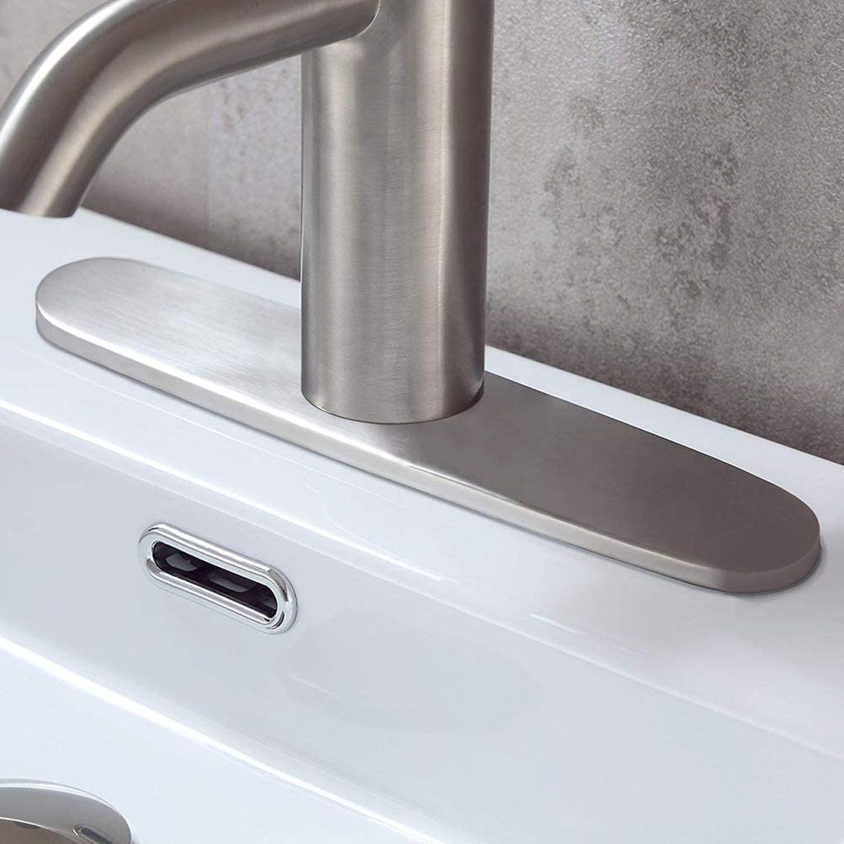 10" Kitchen Faucet Plate Sink Hole Cover Deck Plate Escutcheon Brushed Nicke US