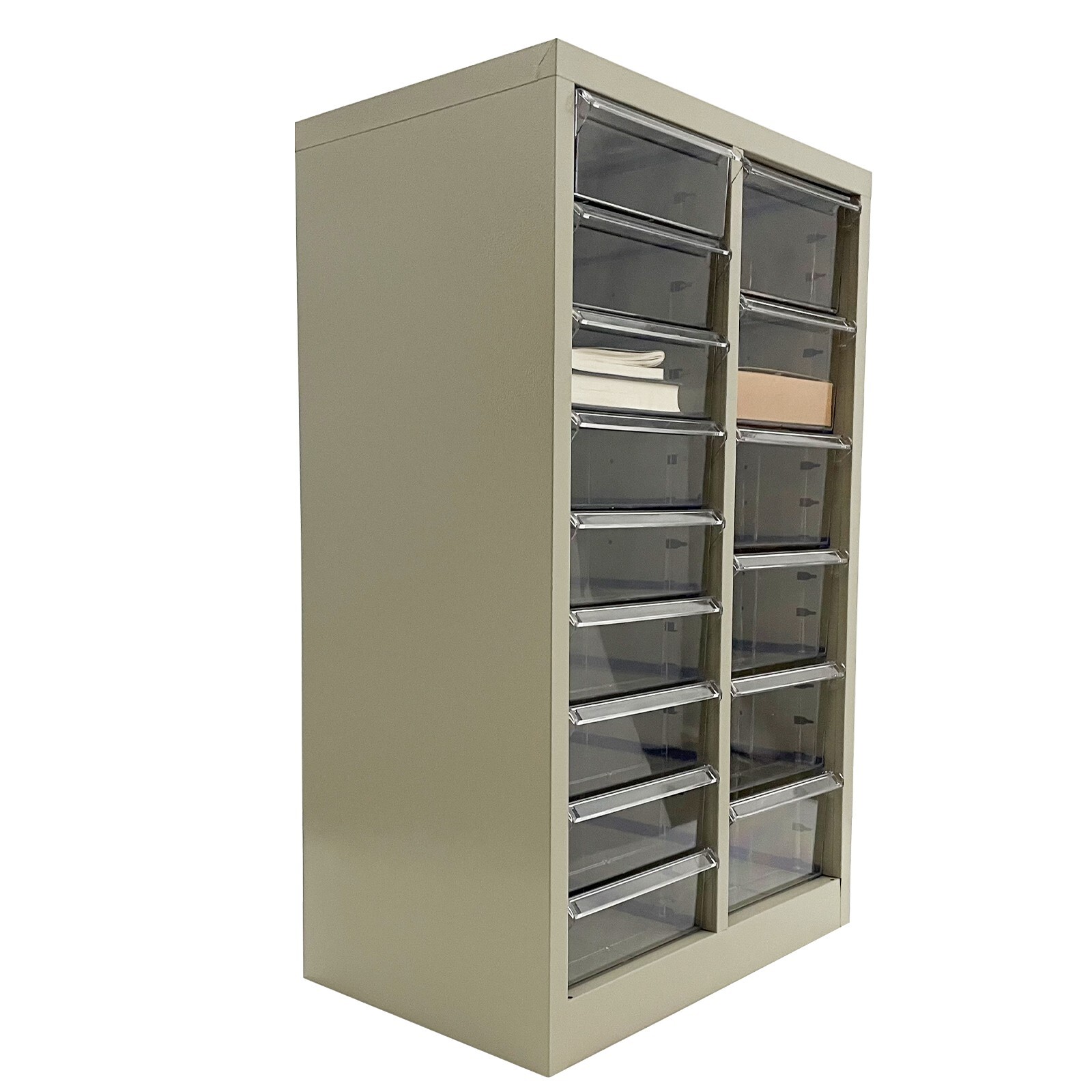 15 Drawers Vertical File Cabinet Office Storage Organizer Medium+Large Drawer