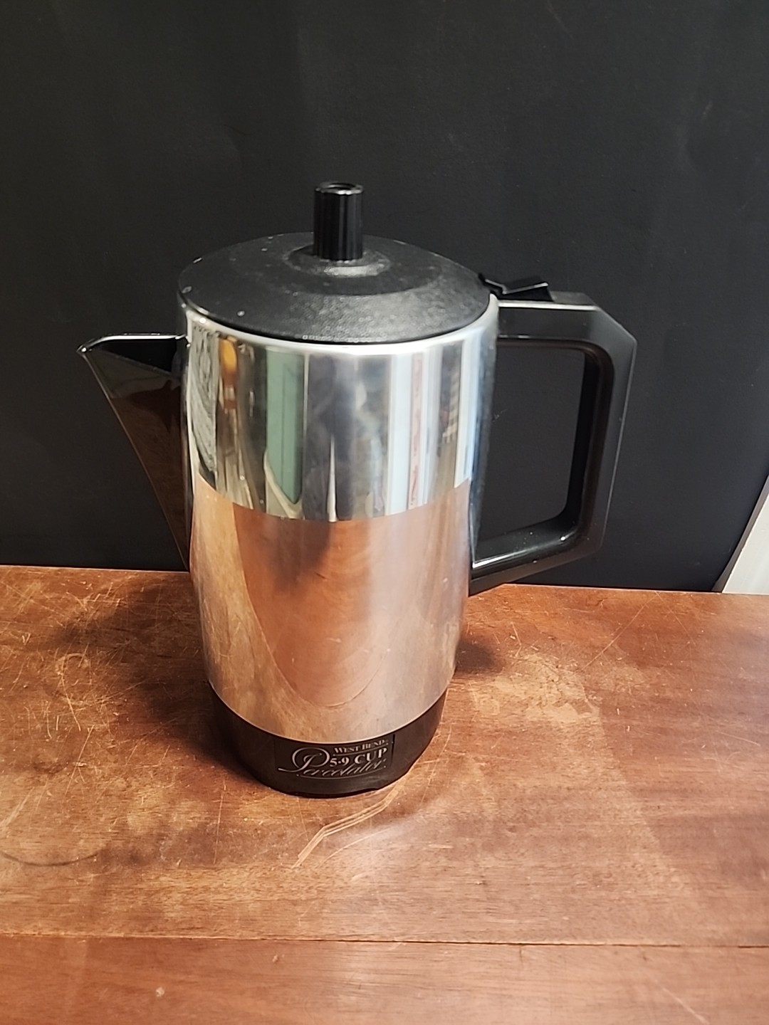 West Bend 5 To 9 Cup Electric Coffee Percolator No Cord Automatic