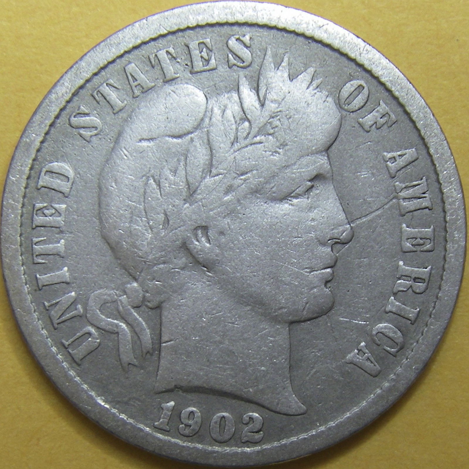 1902 Barber Dime - 90% Silver