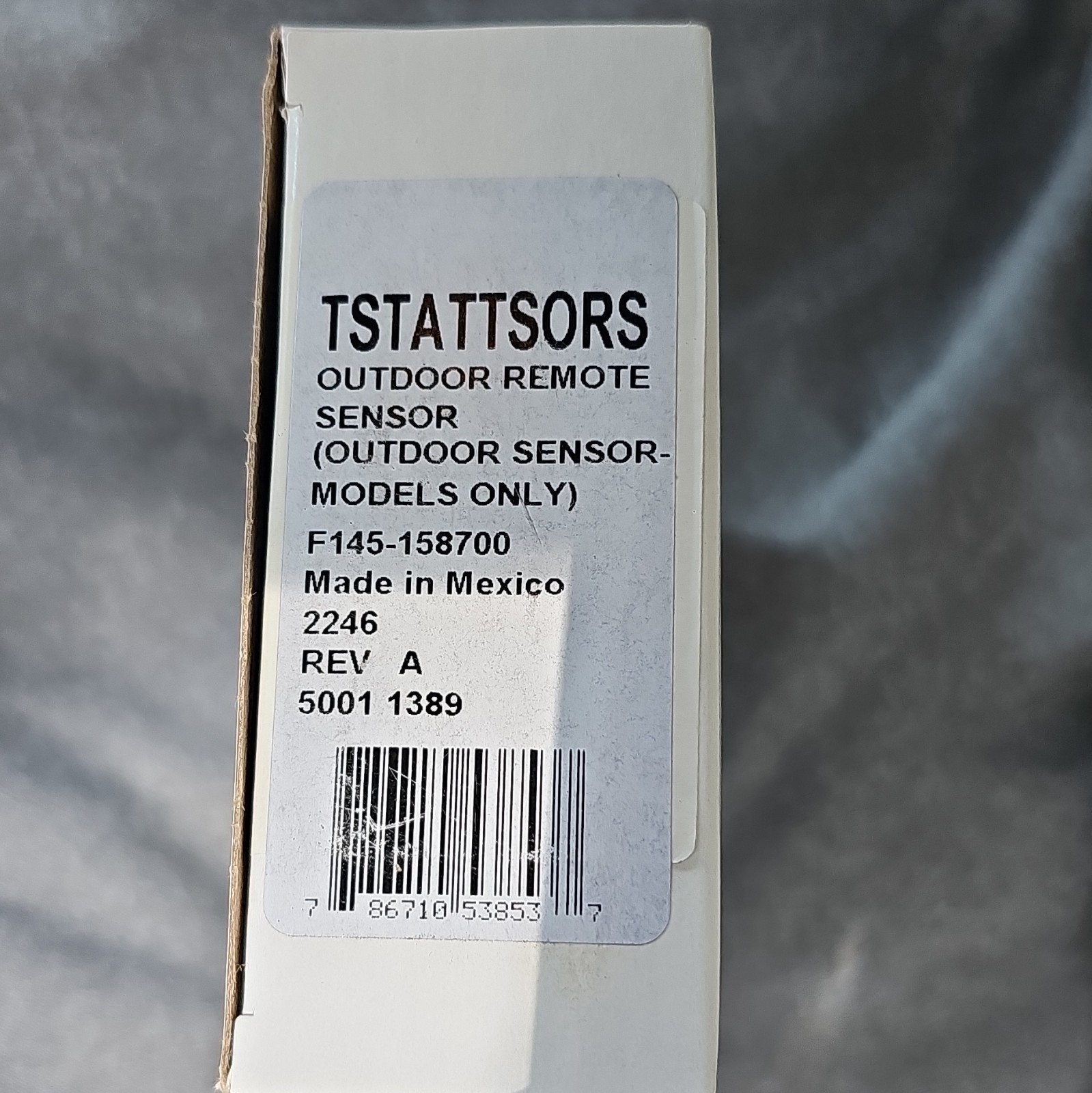 TSTATTSORS Outdoor Remote Sensor, Outdoor Sensor Models Only, White, Plastic