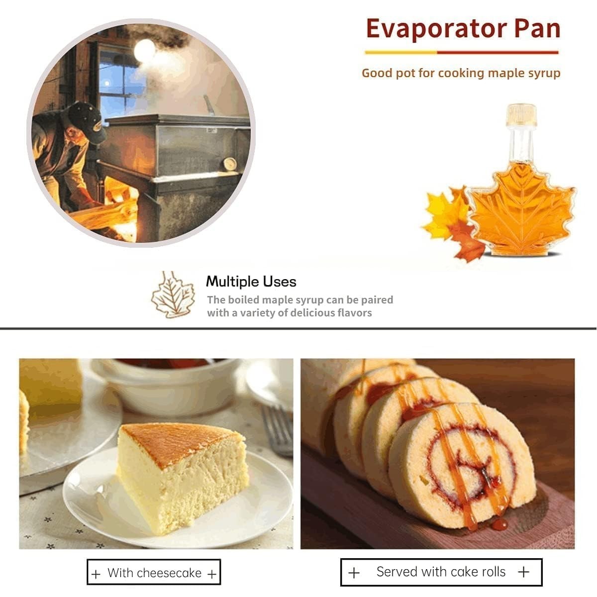 Maple Syrup Evaporator Pan with Dual Interface Steam Table Pan,304 Stainless ...