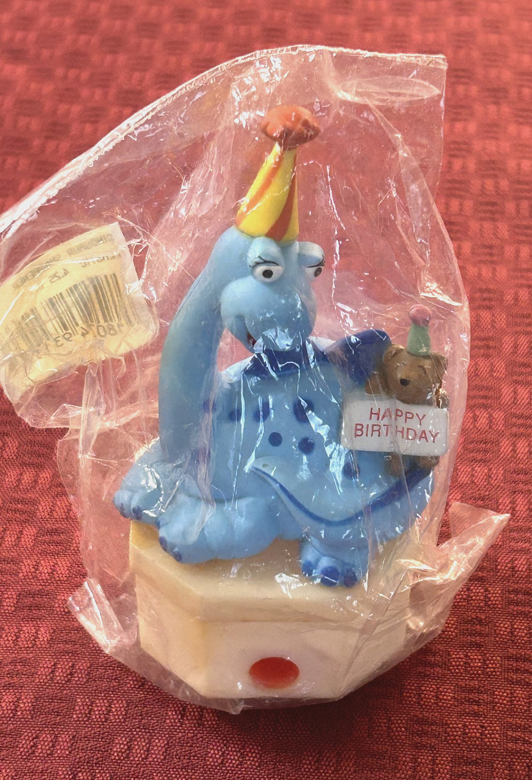 HAPPY BIRTHDAY  Blue Dinosaur Pencil Sharpener