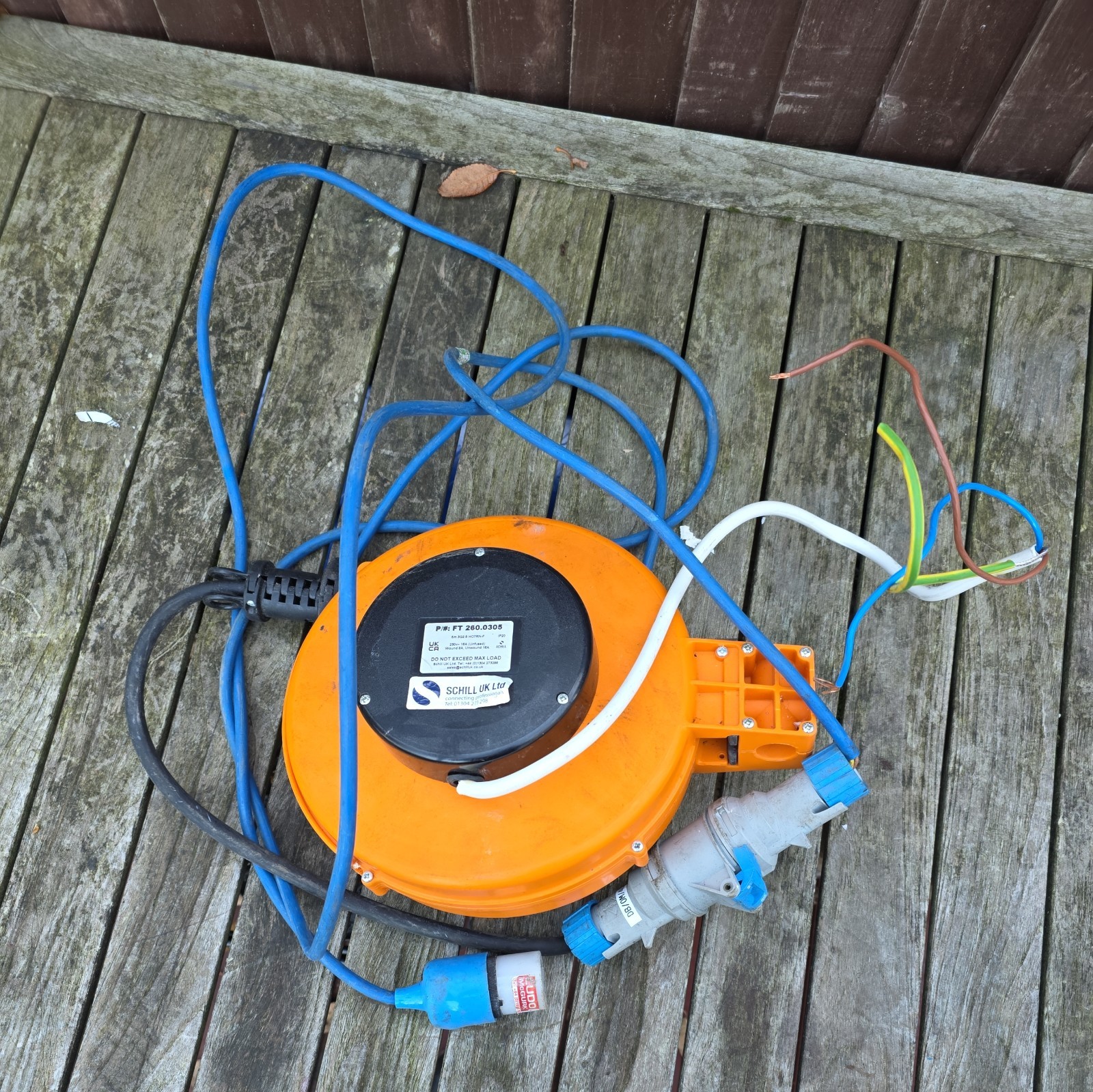 Schill FT 260.0305  5m  0 Socket Cable Reel, 230 V, IP40
