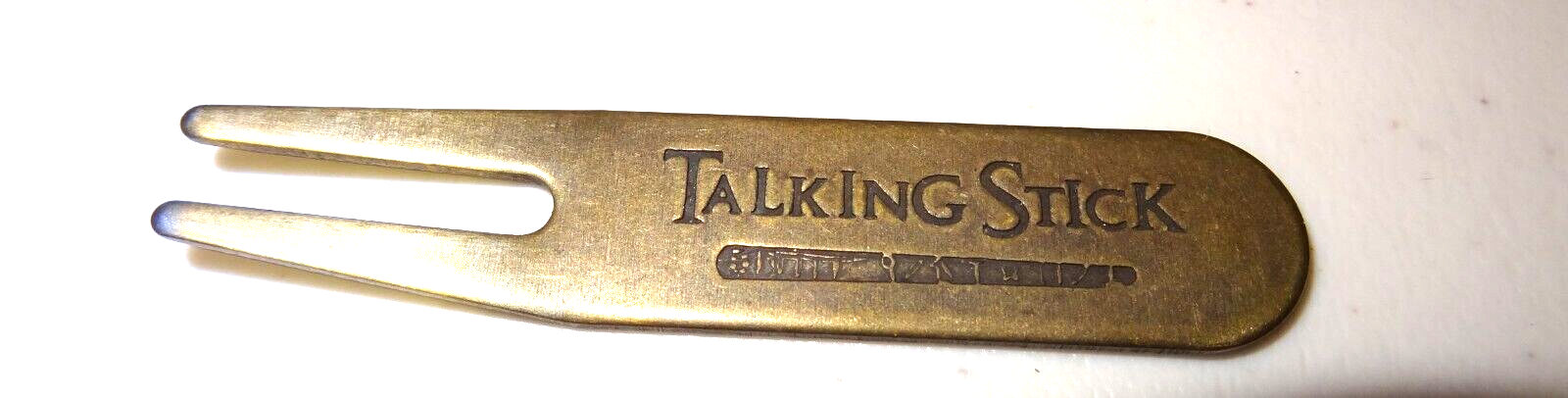 VINTAGE TALKING STICK, DIVOT TOOL GREAT COLLECTABLE