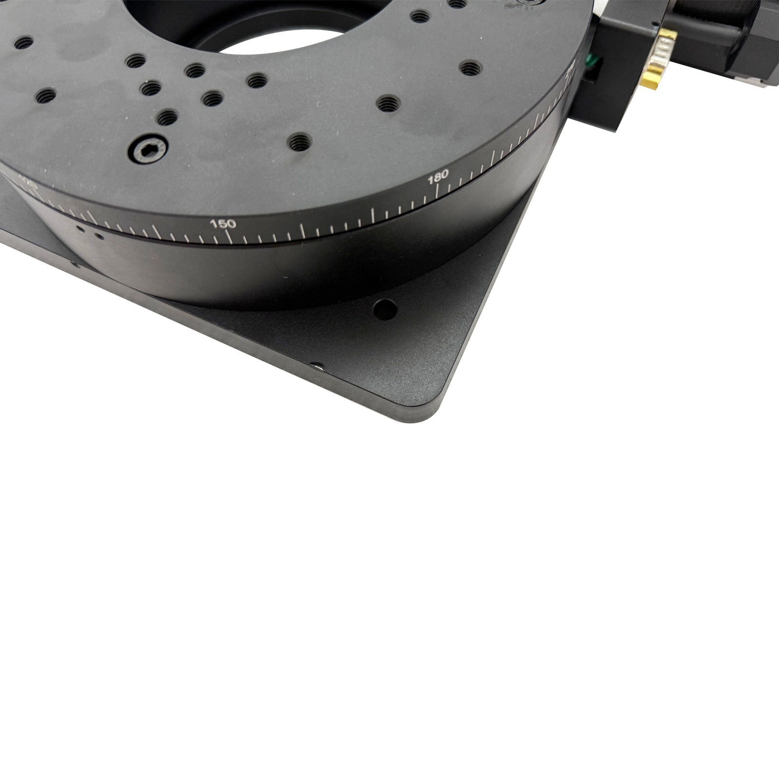 Two-Phase Stepper Driver Motorized Precision Rotary Table Worm Gear Drive