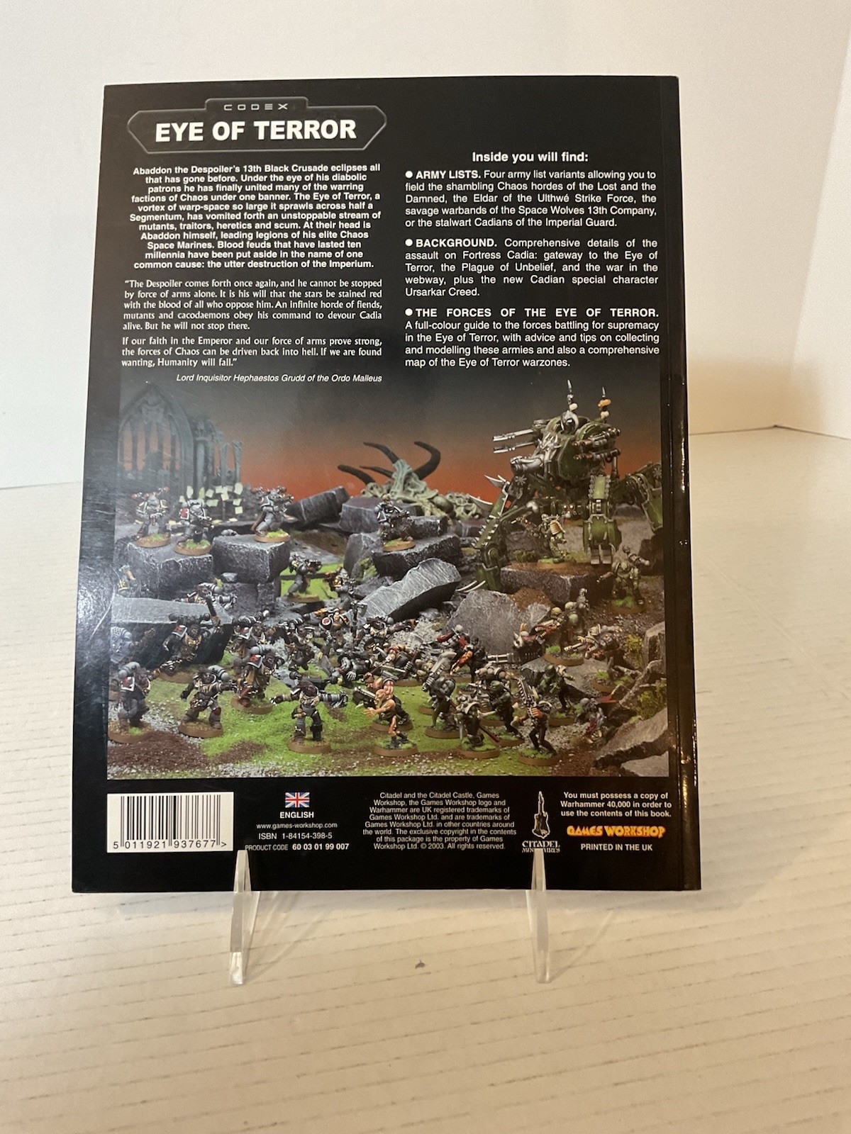 Warhammer 40,000 Eye Of Terror Codex 3rd Edition