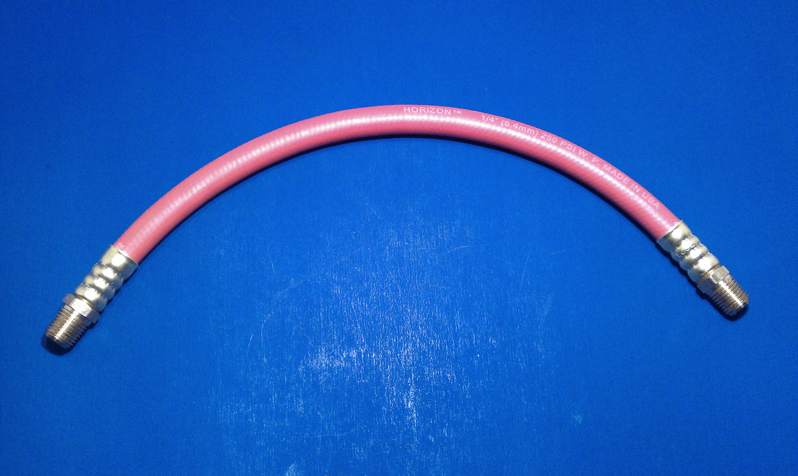 USA Made Continental Rubber 1/4 Inch 1 Foot Pigtail Air Hose Whip Oil Resistant