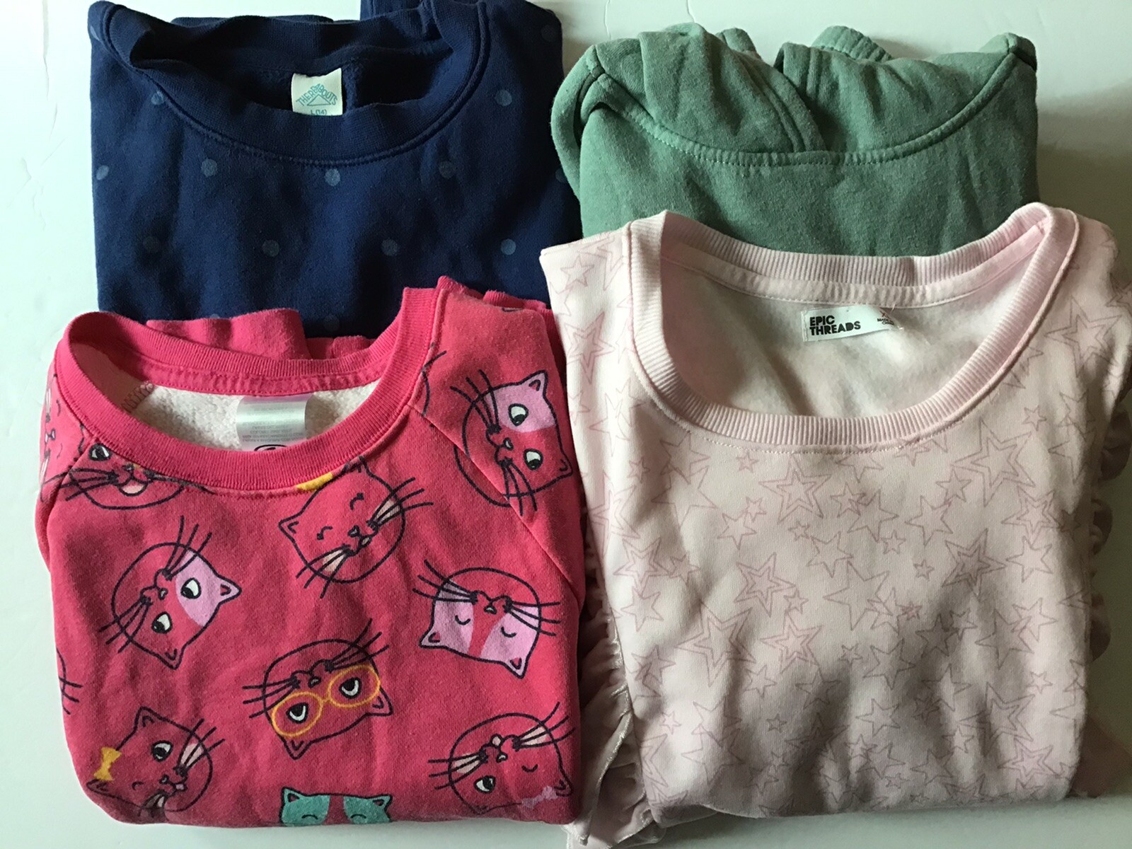 Girls Sweatshirts Large 14 Extra Large XL 14-16 Thereabouts Xersion Athletic