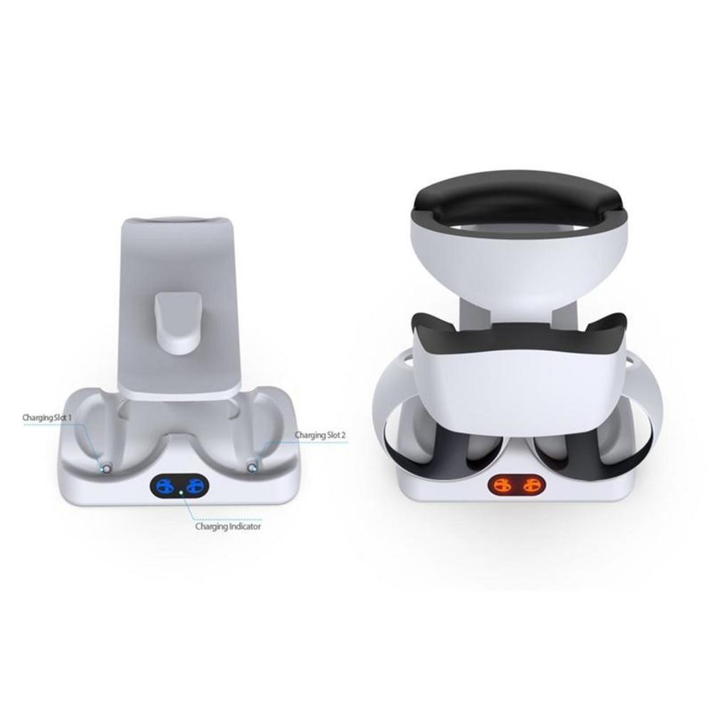 Charging Station Stand Headset Display Rack for Playstation VR2 Controllers Dock