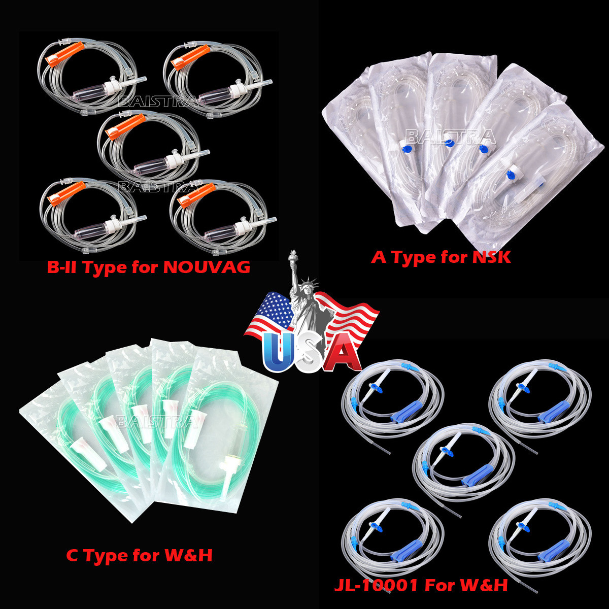 Dental Implant Surgery Irrigation Tubing Tube Disposable Fit WH/NSK/NOUVAG USA