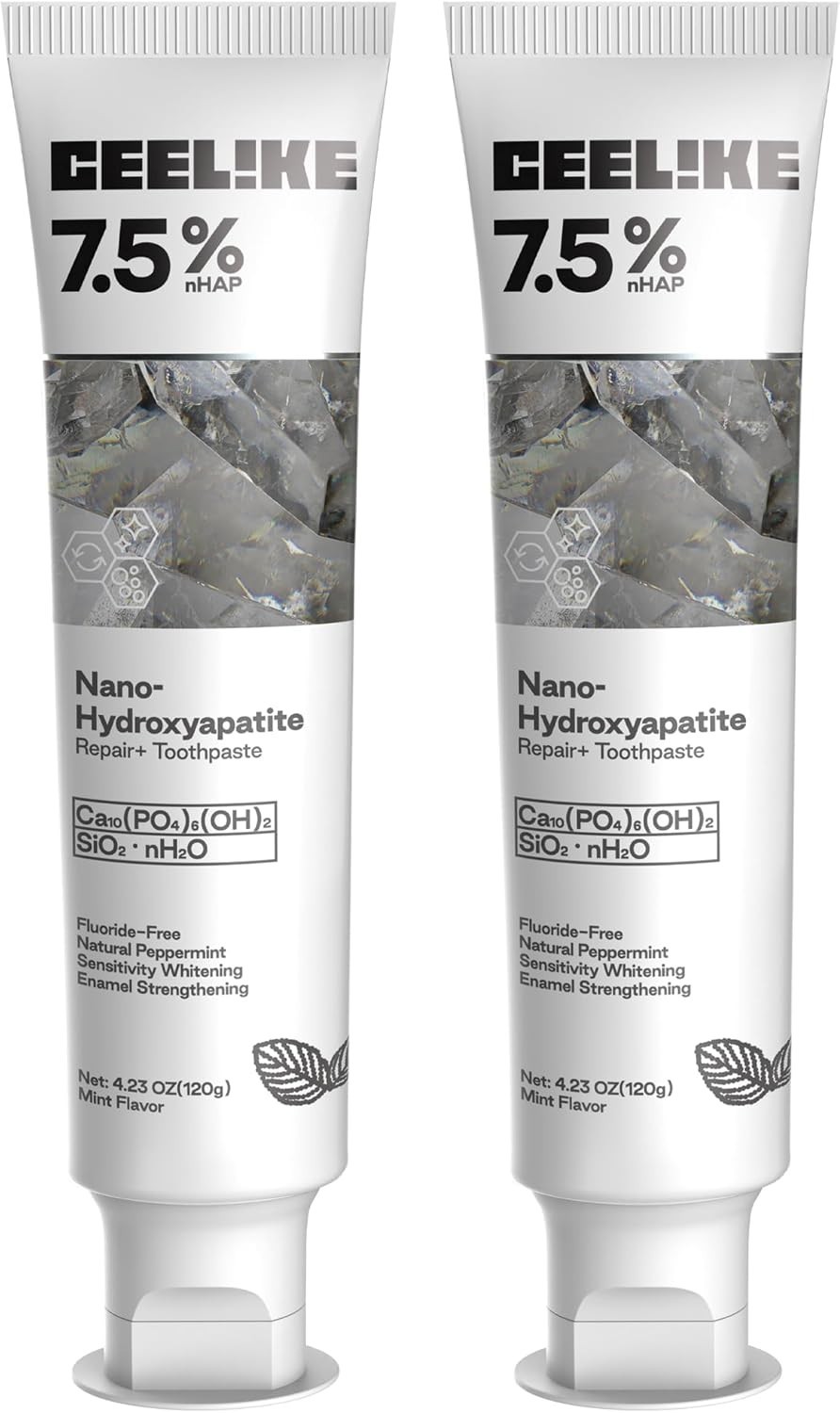 CEELIKE 7.5% Nano Hydroxyapatite Toothpaste - 2 x 4.23 oz