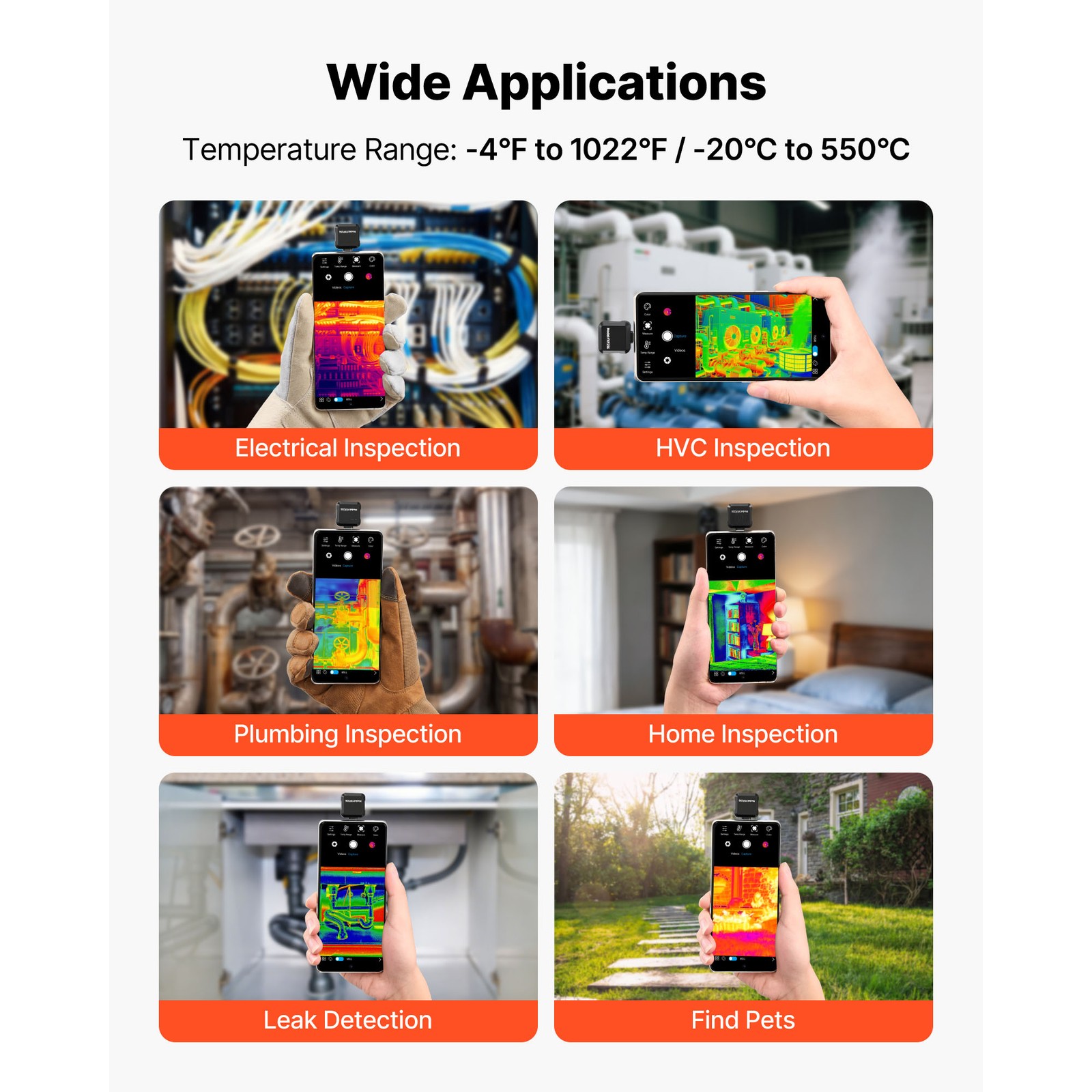Uimoso Thermal Imaging Camera for Android with 512x384 High-Resolution Sensor