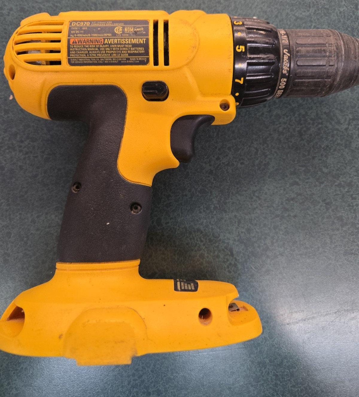 DEWALT DC970 18V VSR 1/2” Cordless Drill Driver