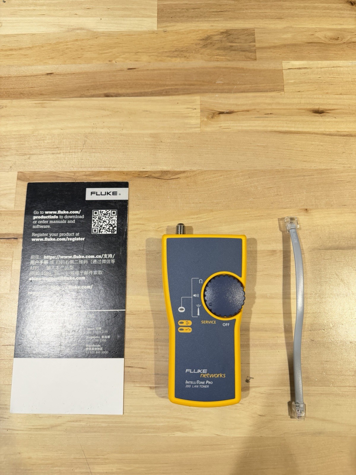 FLUKE INTELLITONE PRO 200 LAN TONER / SHIPS FAST (TESTED)