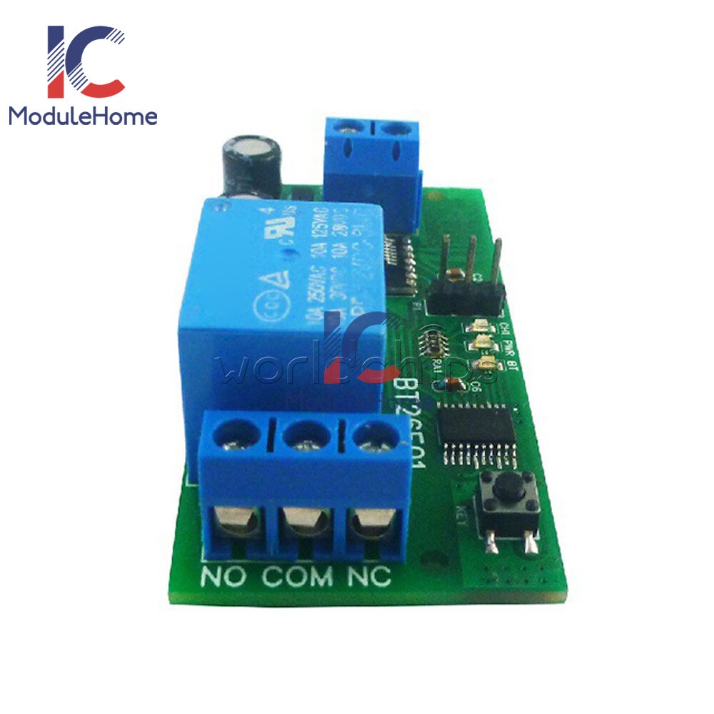DC12V 1 Channel Bluetooth BLE 5.2 Relay Module Control Board 6 Commands Operate