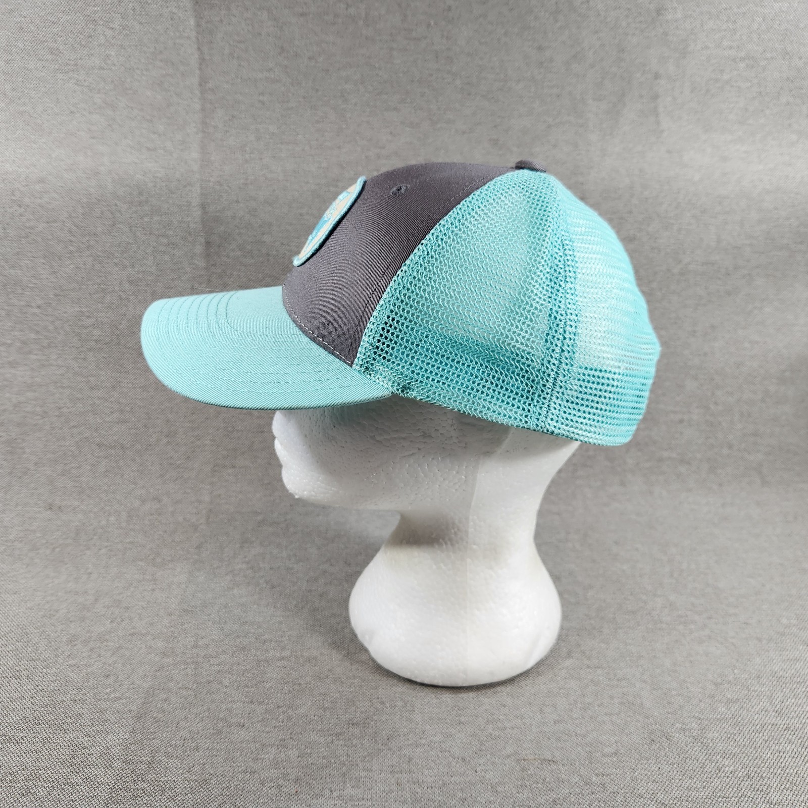 Masters American Needle Blue Logo Patch Mesh Trucker Snapback Cap Hat